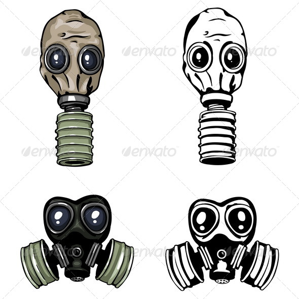 590x590 Gasmask Graphics, Designs Templates From Graphicriver
