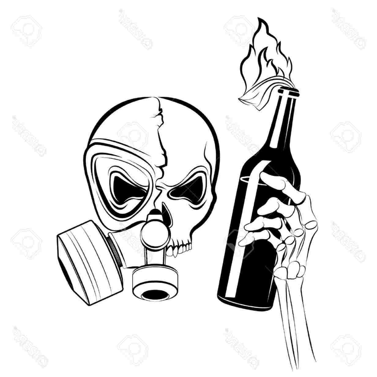 1232x1232 Graffiti Gas Mask Drawings