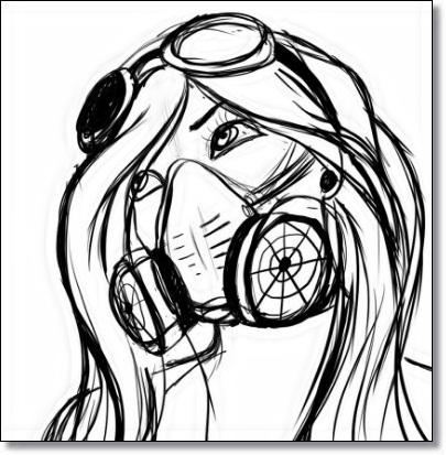 405x413 Graffiti Gas Mask Drawings Apk