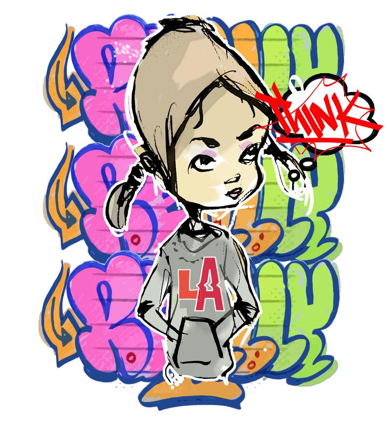 794x907 Graffiti Girl Manga Anime Comic Street Art Japan Art Hipster Etsy