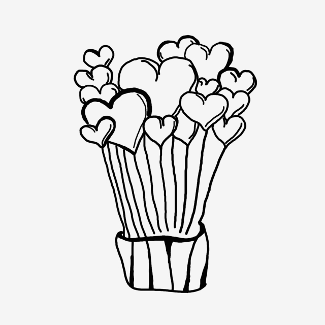 640x640 Hot Air Balloon Black And White Heart Shaped Hot Air Balloon Hand