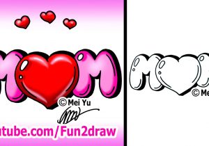 300x210 How To Draw I Love You Mom How To Draw A Valentine Heart