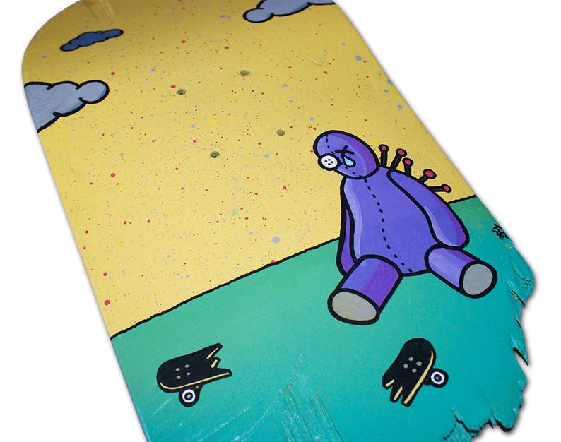 794x626 The Real Pain Original Graffiti Skateboard Art Unique Etsy
