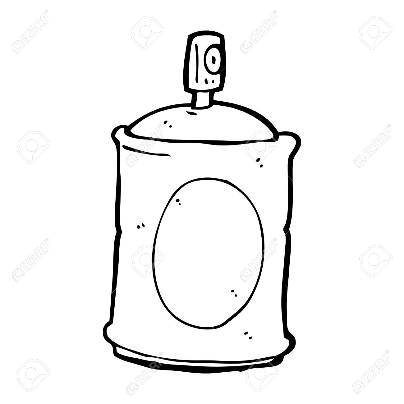 1300x1300 How To Draw A Cartoon Spray Paint Can