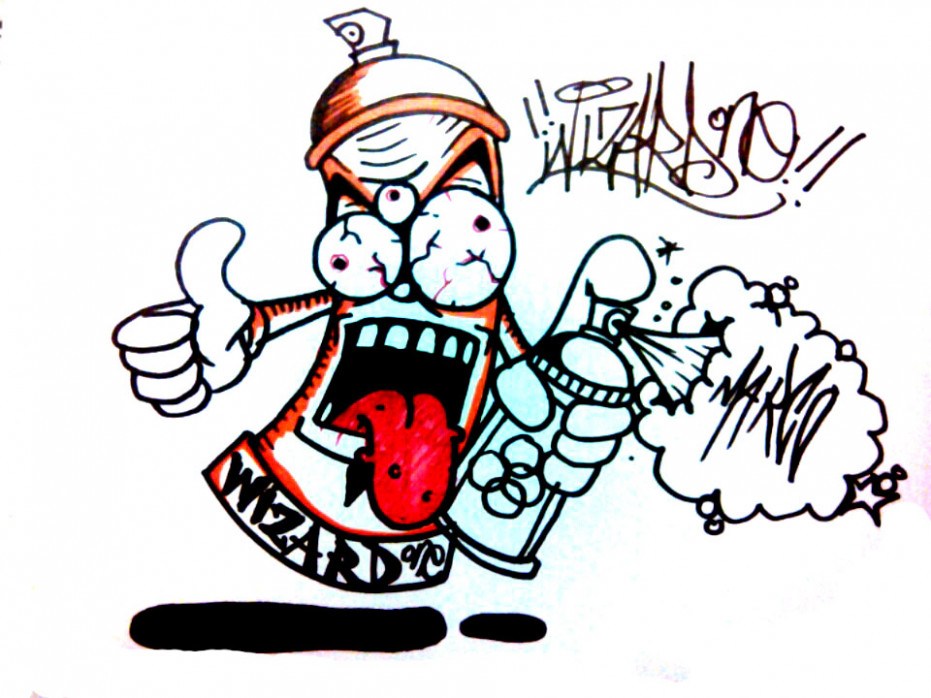 Graffiti Spray Paint Can Drawing Free Download On Clipartmag