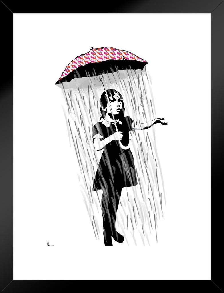 783x1024 Pyramid America Banksy Umbrella Girl Urban Graffiti