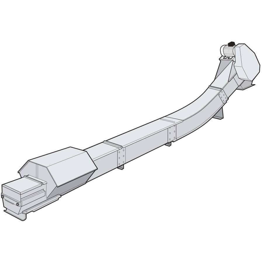 900x900 Grain Conveyor Chain Inclined