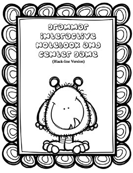 270x350 Interactive Notebook And Center Game For Grammar