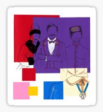 210x230 Grand Budapest Hotel Drawing Stickers Redbubble