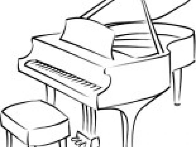 640x480 Grand Piano Clipart