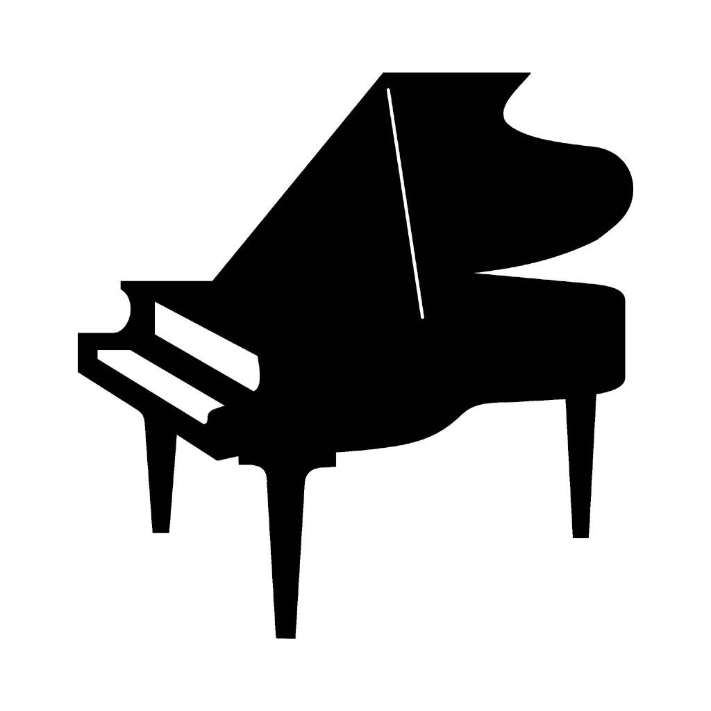 1024x1024 Piano Silhouette Wotomoro Die Cuts Piano, Music Silhouette