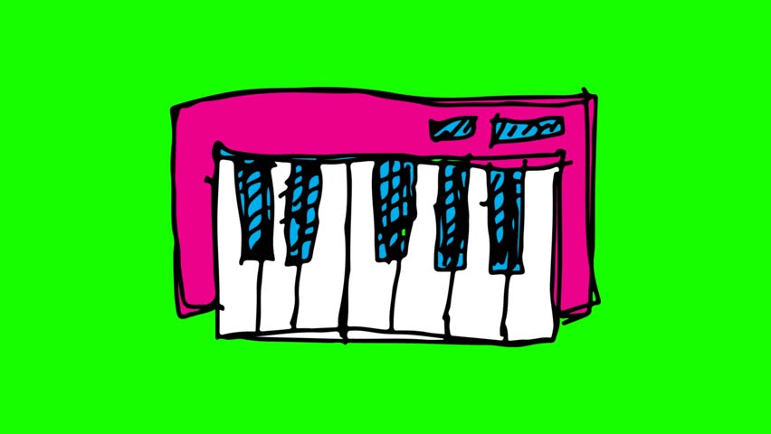 Grand Piano Drawing Top View
