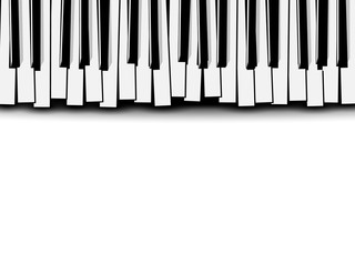 320x240 Beautiful Monochrome Piano Concert Invitation Card With Simple