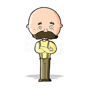 300x300 Cartoon Grandfather Premium Clipart