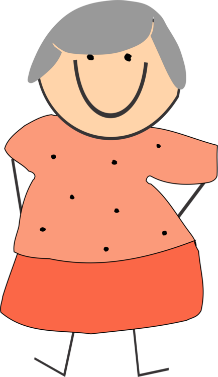 434x750 Grandmother Clipart Kind Child, Picture