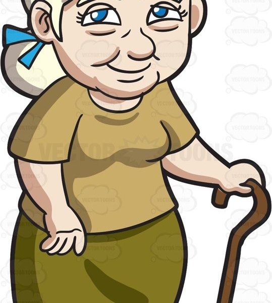 539x600 A Shy Looking Grandmother Animal Drawing Cartoon Characters