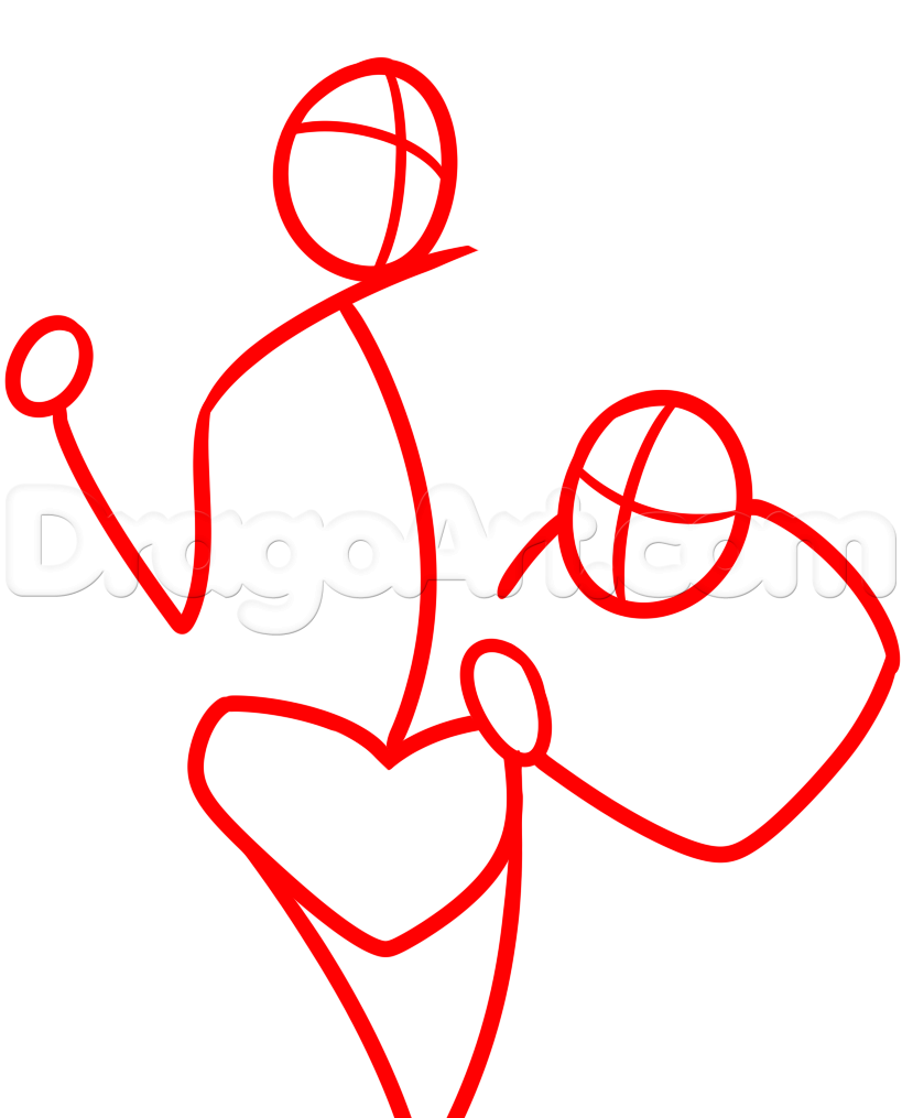 819x1015 Draw A Girl And Grandmother, Step