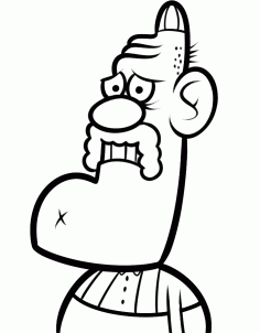 236x302 Draw Uncle Grandpa, Step