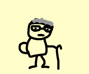 300x250 Grandpa Drawing