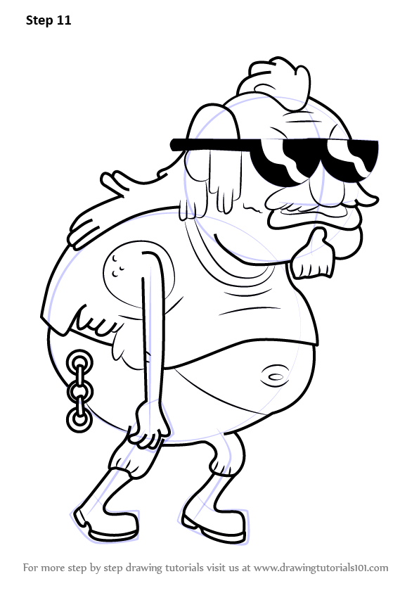 596x843 Learn How To Draw Dirtbag From Uncle Grandpa