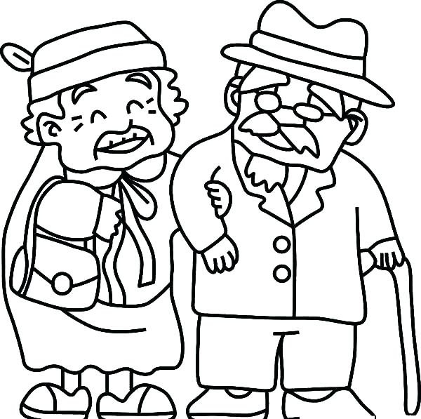600x597 Grandma Coloring Pages Grandparents Coloring Pages