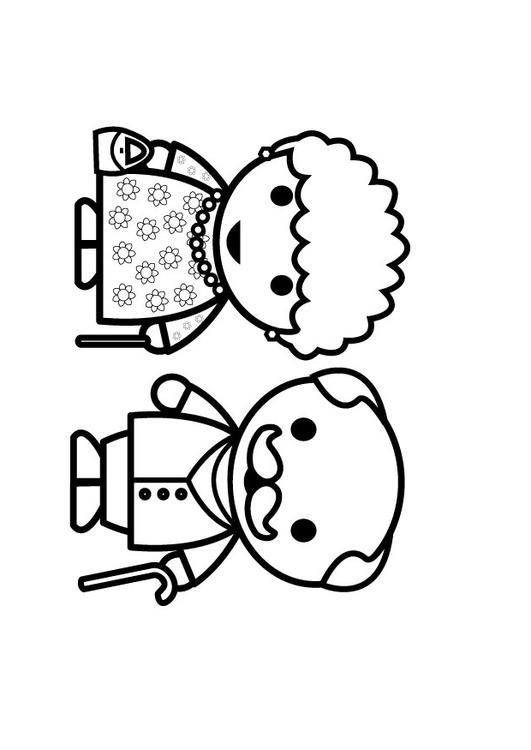 531x750 Coloring Pages Grandparents Day