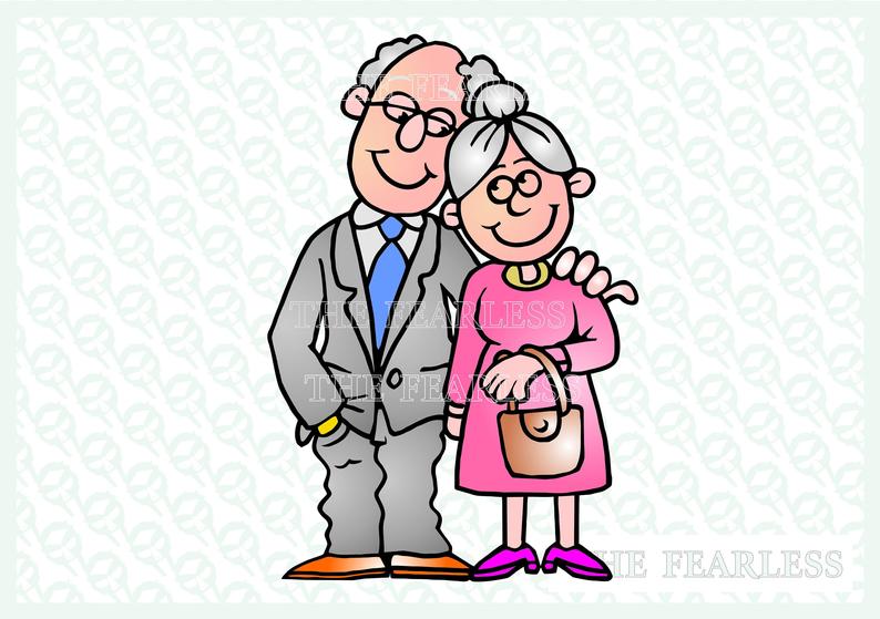 794x559 Grandparents In Love Vector Grandparents In Love Clipart Etsy