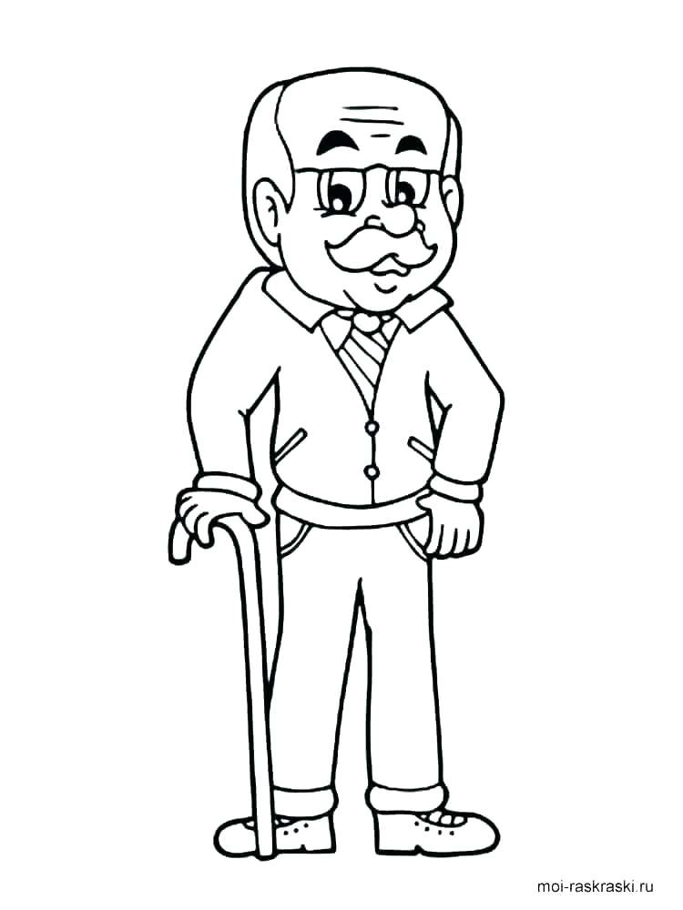 750x1000 Grandparent Coloring Pages
