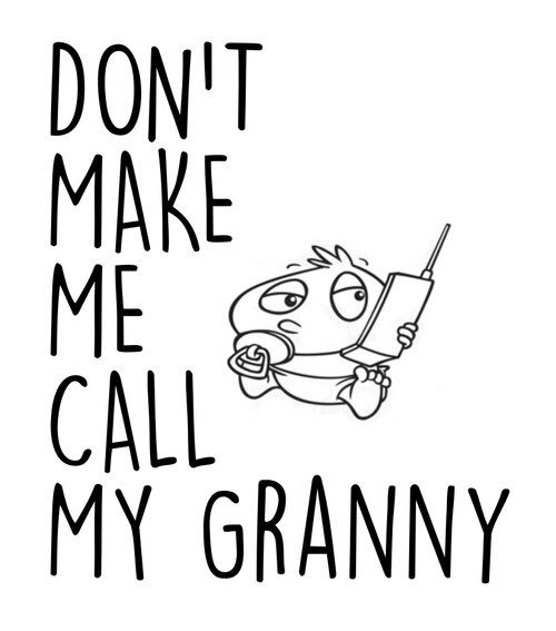 500x567 Don't Make Me Call My Grandparents Toddler Shirt