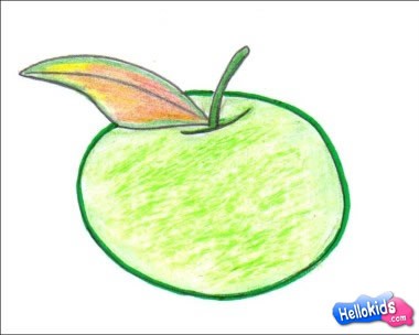 380x304 How To Draw Granny Smith Apple