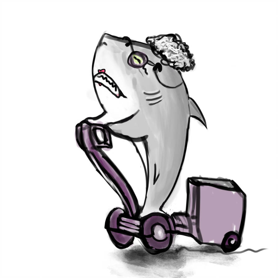 894x894 Evil Granny Shark