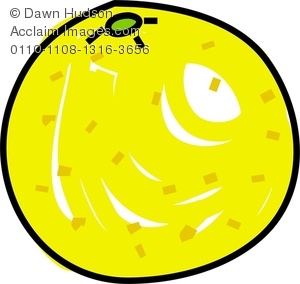 300x284 Clipart Image Of A Whimsical Drawing Of A Grapefruit