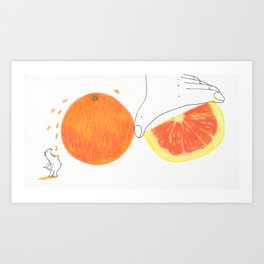264x264 Grapefruit Art Prints