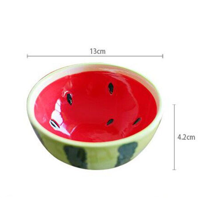 700x700 Hand Painted Colored Drawing Fruit Bowl Rice Salad Dessert Ceramic