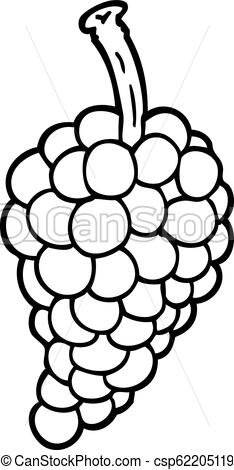 234x470 Line Drawing Cartoon Bunch Of Grapes