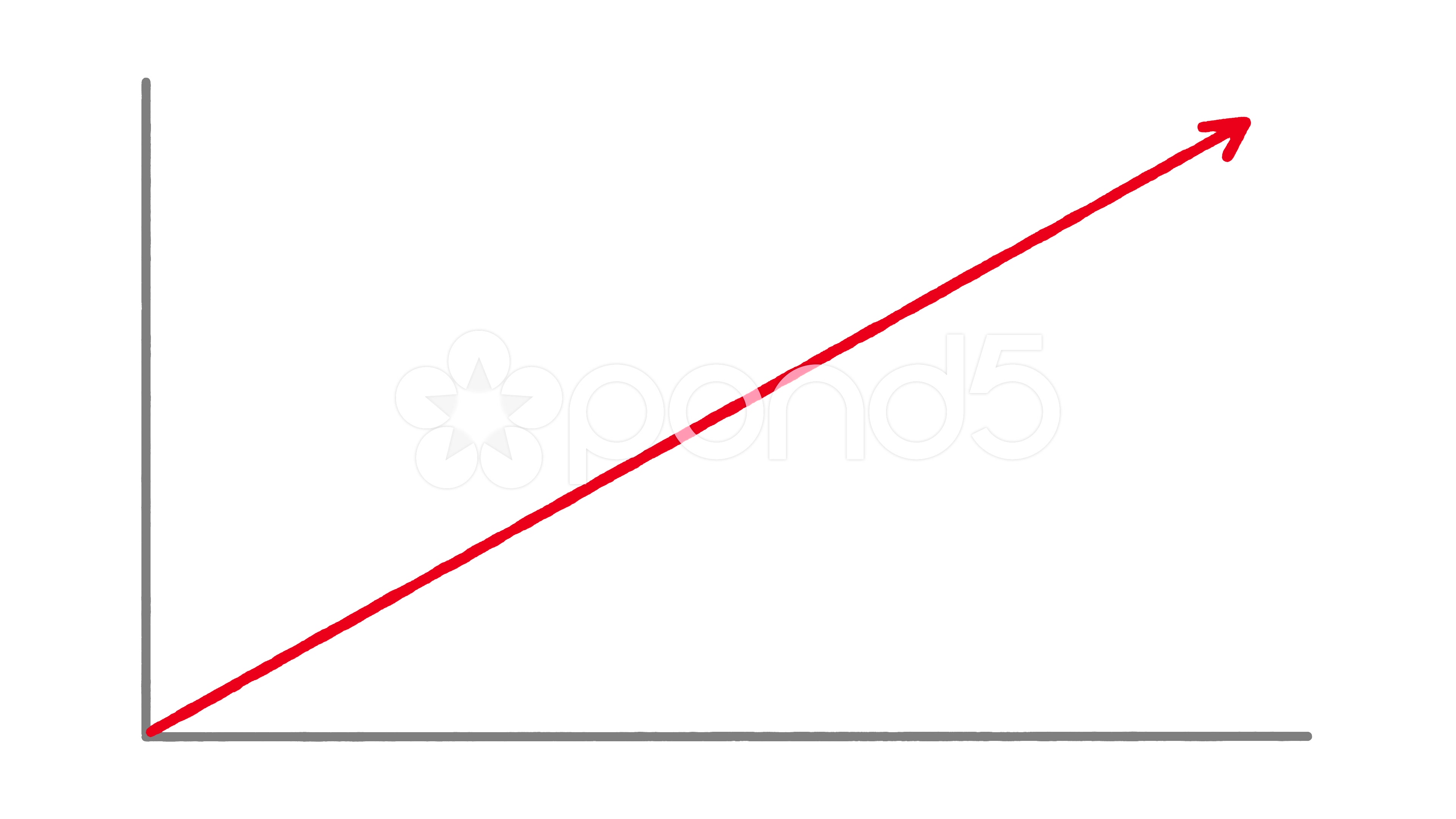 3840x2160 upward graph drawing on blank paper video