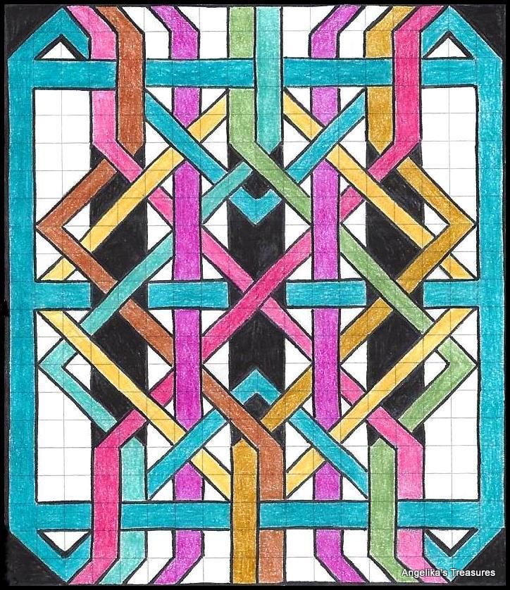 724x838 Graph Paper Art Made