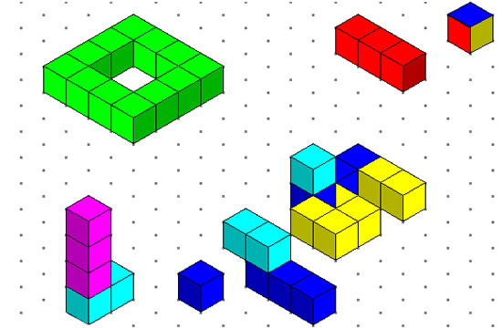 550x360 Isometric Drawing And Cubes Passy's World Of Mathematics