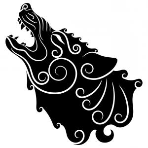 300x300 Stock Illustration Hand Drawn Abstract Wolf Vector Illustration