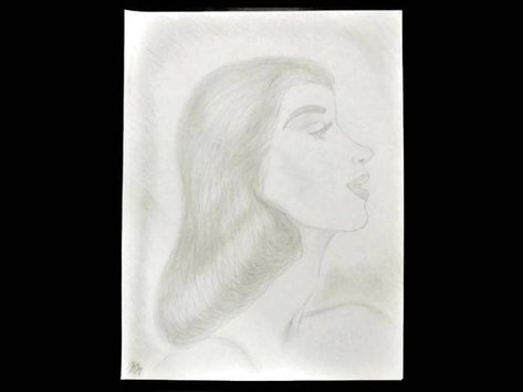 473x355 Graphite Drawing Original Pencil Drawing Beauty Ad