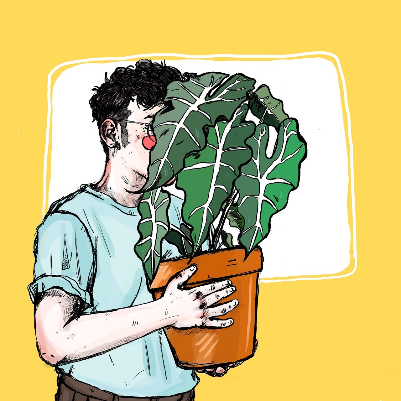 1280x1280 A Big Grass Field Did A Little Drawing Of This