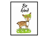 170x135 Items Similar To Deer, Flowers, Grass, Pencil Drawing, Woodland