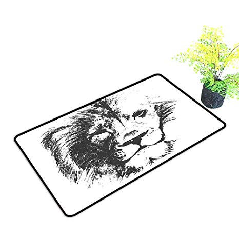 466x466 Gmnalahome Waterproof Indoor Door Mat King The Jungle