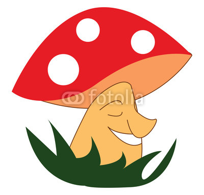 400x383 A Beautiful Mushroom Smiling Wearing A Red And White Cap Grown
