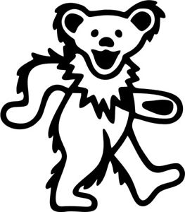 263x300 Grateful Dead Bear Vinyl Car Window Laptop Decal Sticker Ebay