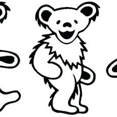 Grateful Dead Bear Drawing | Free download on ClipArtMag
