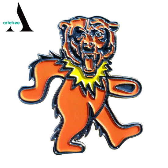 550x550 China Grateful Dead Bear Lion Custom Metal Pin Badge