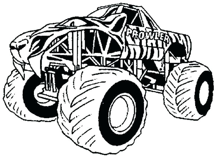 736x534 digger coloring pages monster grave digger monster truck coloring