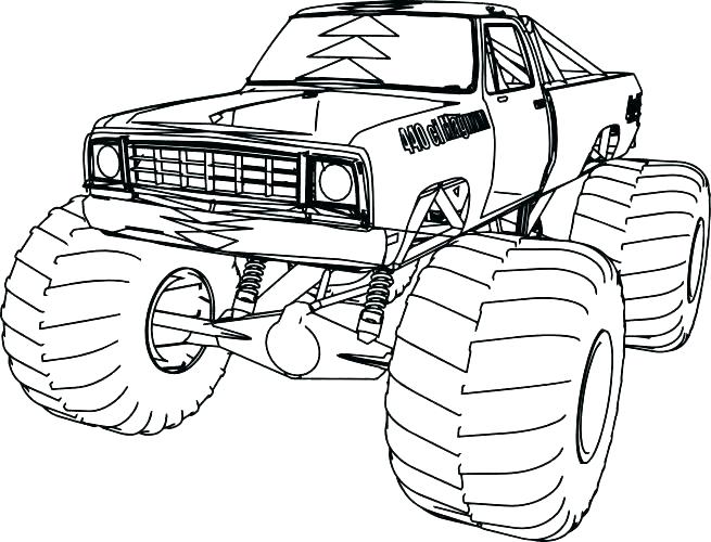 655x500 Monster Jam Truck Coloring Pages Printable To Print Amusing Grave