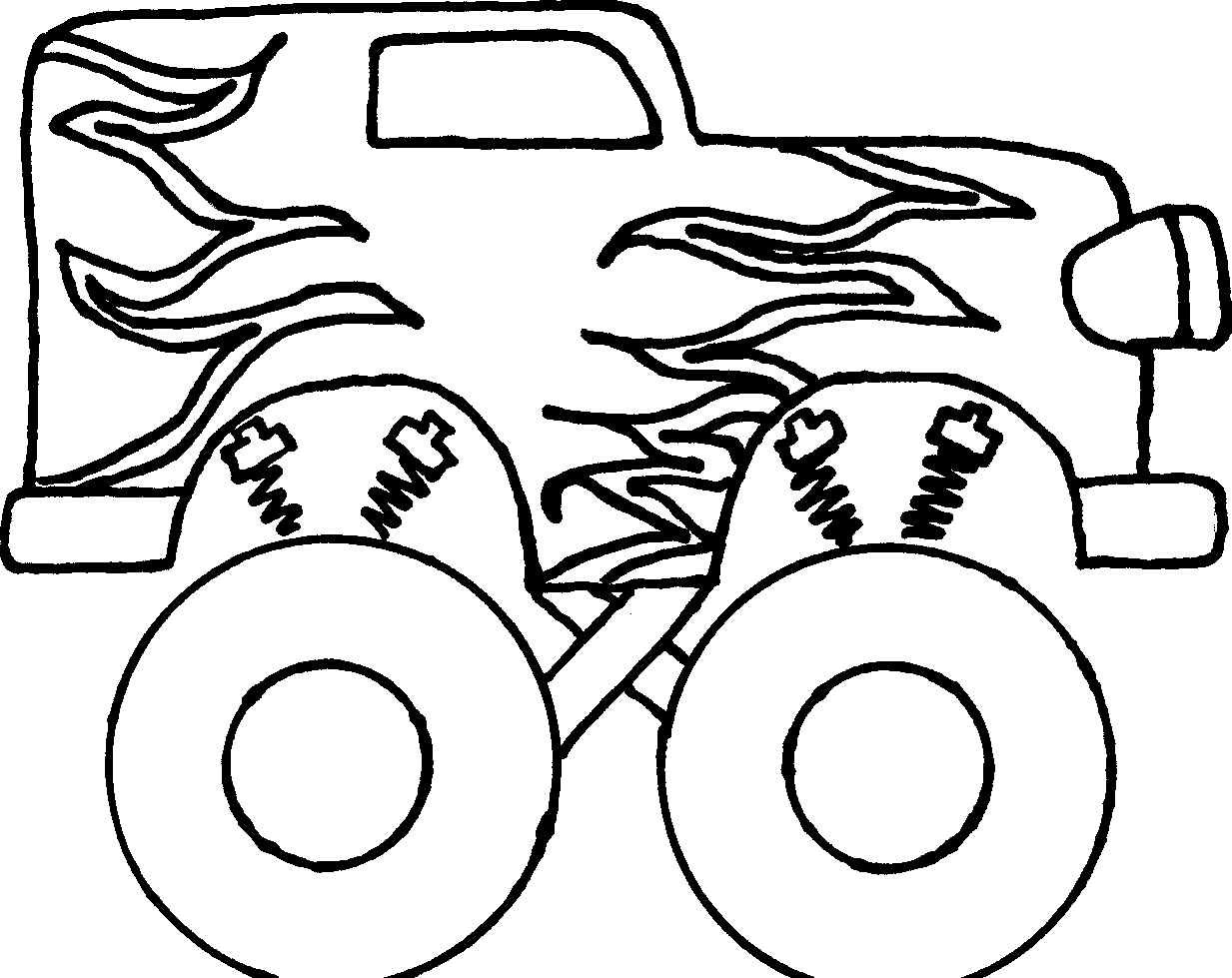 1233x979 Grave Digger Coloring Pages Wallpaper Art Hd